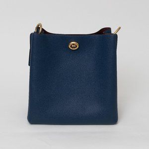 Coach Charlie Bucket Bag - Polished Pebble Leather Peacock/Gold